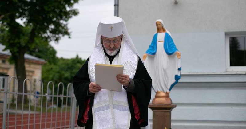 Освячення фігури Матері Божої та відкриття Пантеону слави Героїв України на території НСК «Скіф» ЛДУФК