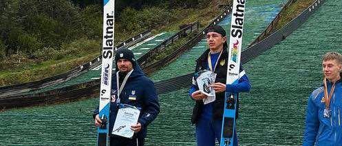 Євген Марусяк дворазовий Чемпіон України у стрибках на лижах